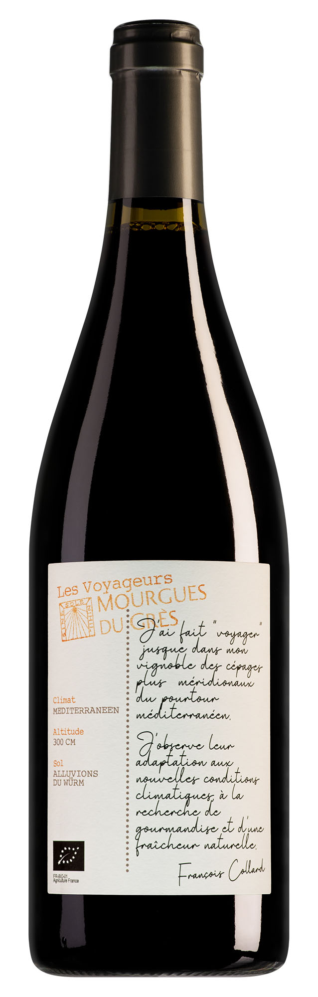 Mourgues du Grès Vin de France Les Voyageurs Montepulciano-Nielluccio